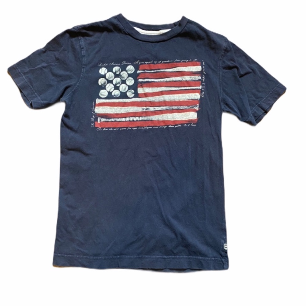4/$10 GAP Kids USA Flag Tee Short Sleeve Large